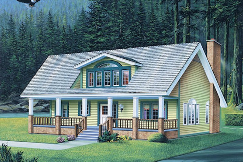 Country Style House Plan - 3 Beds 2.5 Baths 2009 Sq/Ft Plan #57-440