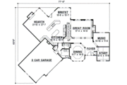 European Style House Plan - 4 Beds 4 Baths 3811 Sq/Ft Plan #67-611 