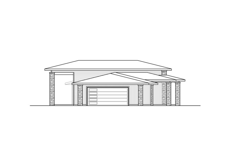 Home Plan - Exterior - Other Elevation for Modern House Plan #124-1285 - 3 bed, 2 bath