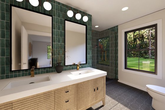 Interior - Master Bathroom for Barndominium House Plan #1064-338 - 4 bed, 2.5 bath