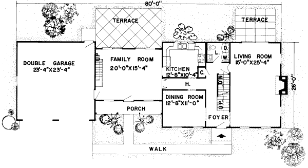 Farmhouse Floor Plan - Main Floor Plan #312-477