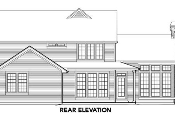 Exterior - Rear Elevation for Craftsman House Plan #48-391 - 3 bed, 3 bath