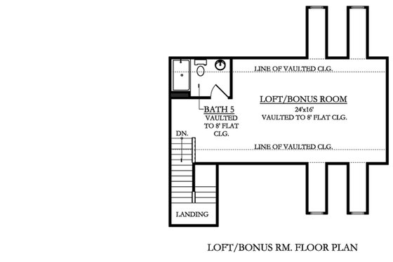 Floor Plan - Upper Floor for Country House Plan #1058-177 - 5 bed, 5 bath