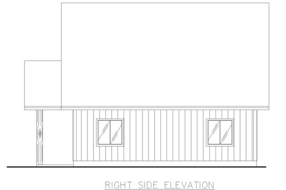 Exterior - Other Elevation for Traditional House Plan #117-250, 0 bath