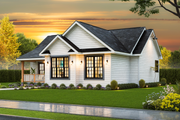 Ranch Style House Plan - 3 Beds 2 Baths 1334 Sq/Ft Plan #54-653 