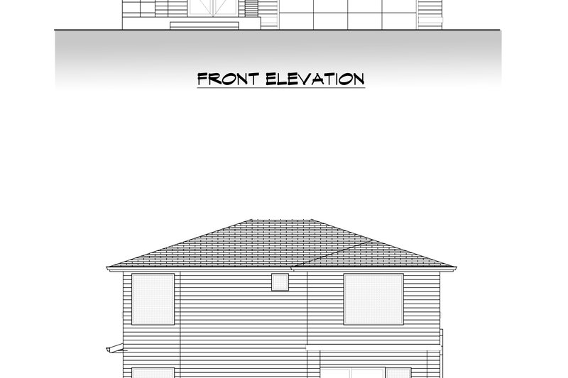 Architectural House Design - Exterior - Other Elevation 2 for Contemporary House Plan #1066-206 - 6 bed, 4.5 bath