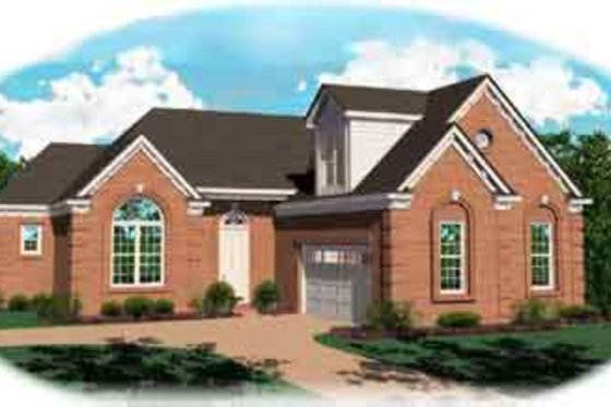 Exterior - Front Elevation for Traditional House Plan #81-512 - 2 bed, 2 bath