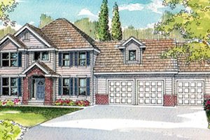 Traditional Exterior - Front Elevation Plan #124-490