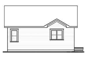 Exterior - Rear Elevation for Cottage House Plan #23-2198 - 2 bed, 1 bath