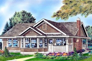 Country Exterior - Other Elevation Plan #18-1047