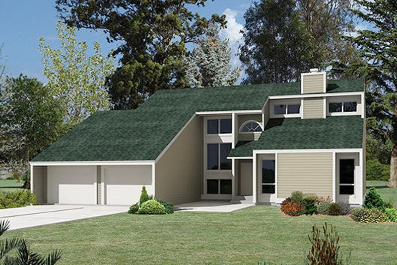 Architectural House Design - Exterior - Front Elevation Plan #57-257