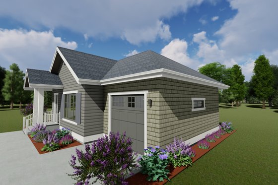 Exterior - Other Elevation for Traditional House Plan #1069-24 - 1 bed, 1 bath