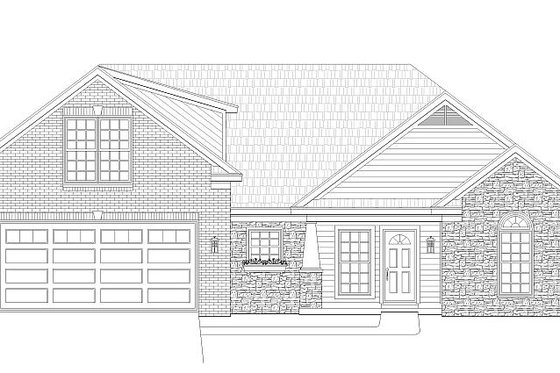 Exterior - Front Elevation 3 for Modern House Plan #932-553 - 3 bed, 2 bath