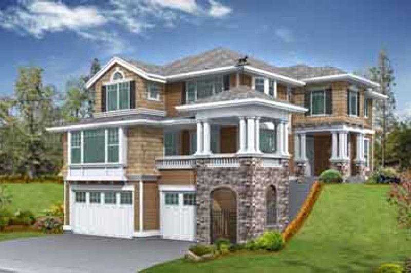 Home Plan - Exterior - Front Elevation for Craftsman House Plan #132-148 - 3 bed, 2.5 bath