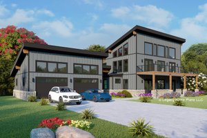 Contemporary Exterior - Front Elevation Plan #932-920