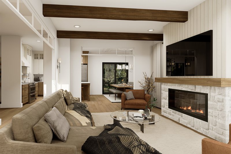 Home Plan - Interior - Family Room 1 for Farmhouse House Plan #23-2392 - 4 bed, 2.5 bath