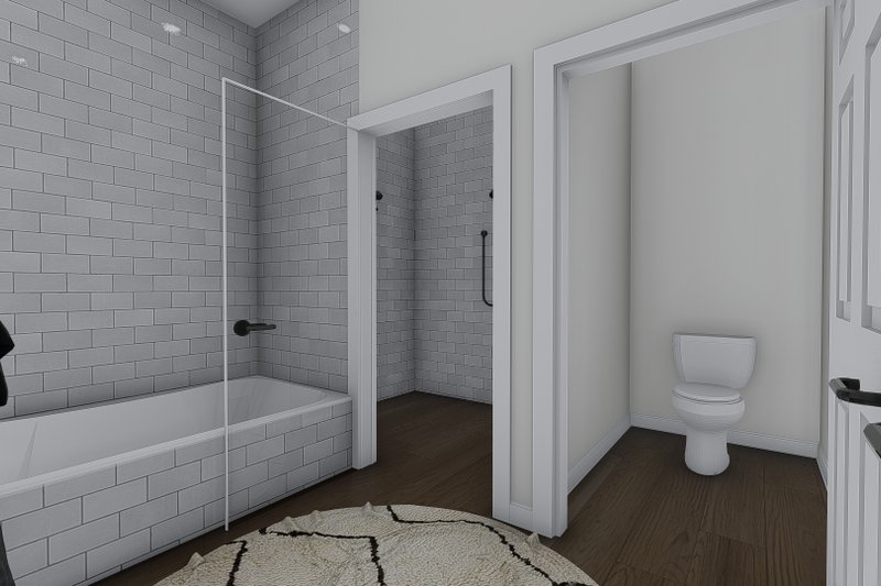 Architectural House Design - Interior - Master Bathroom 1 for Craftsman House Plan #1060-237 - 2 bed, 3 bath