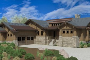 Craftsman Exterior - Front Elevation Plan #920-25