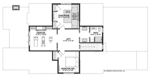 Dream House Plan - Farmhouse Floor Plan - Upper Floor Plan #928-344