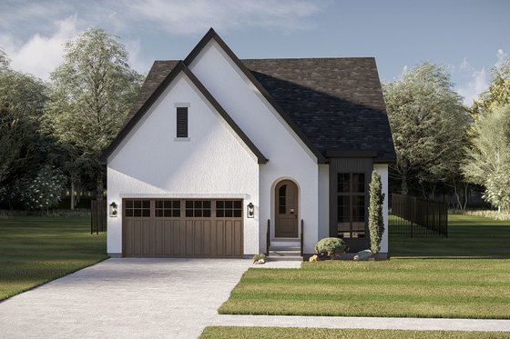 Exterior - Front Elevation 3 for Cottage House Plan #455-778 - 3 bed, 2.5 bath