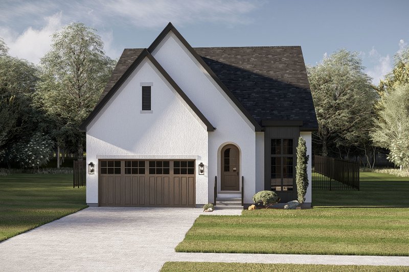 Architectural House Design - Exterior - Front Elevation 3 for Cottage House Plan #455-778 - 3 bed, 2.5 bath