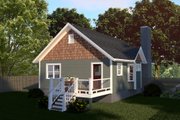 Cottage Style House Plan - 2 Beds 2 Baths 1002 Sq/Ft Plan #79-134 Exterior 