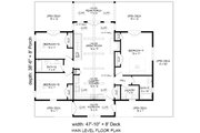 Country Style House Plan - 3 Beds 2 Baths 1521 Sq/Ft Plan #932-1298 