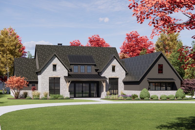House Plan Design - Exterior - Front Elevation 4 for European House Plan #1096-145 - 4 bed, 4.5 bath