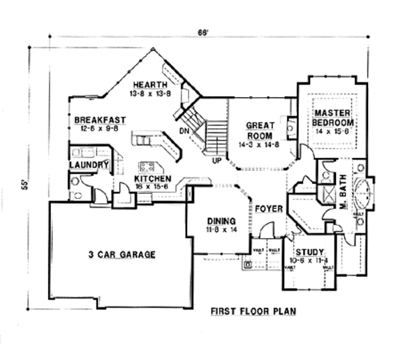 Modern Floor Plan - Main Floor Plan #67-157