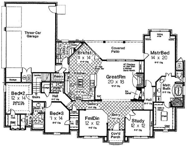 Home Plan - European Floor Plan - Main Floor Plan #310-272
