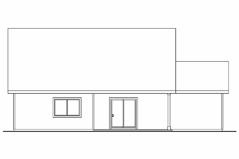 Home Plan - Exterior - Rear Elevation House Plan #124-683 - 3 bed, 2.5 bath