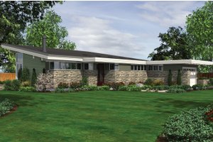 Modern 2500 square foot 3 bedroom 2 1/2 bath house plan