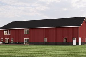 Exterior - Rear Elevation for Barndominium House Plan #1064-356 - 3 bed, 2.5 bath