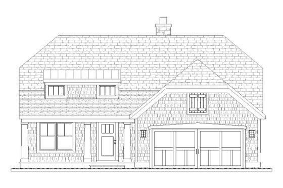 Exterior - Front Elevation 3 for Traditional House Plan #901-87 - 3 bed, 3 bath