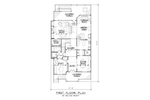 Floor Plan - Main Floor for European House Plan #1054-42 - 3 bed, 3 bath