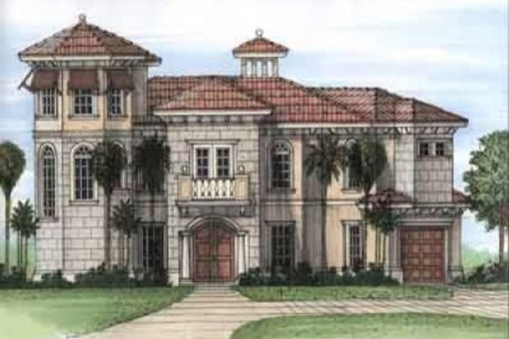 Exterior - Front Elevation for Beach House Plan #115-146 - 3 bed, 3.5 bath