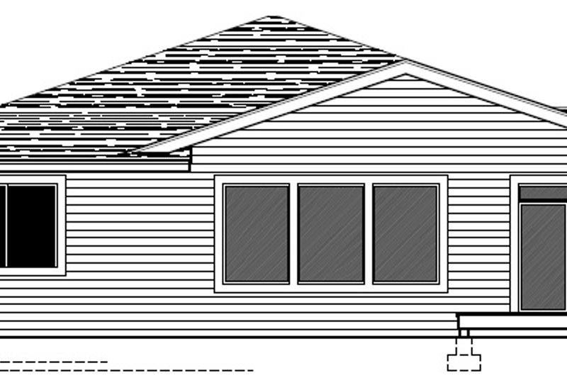 Dream House Plan - Exterior - Rear Elevation for Contemporary House Plan #112-175 - 3 bed, 2 bath