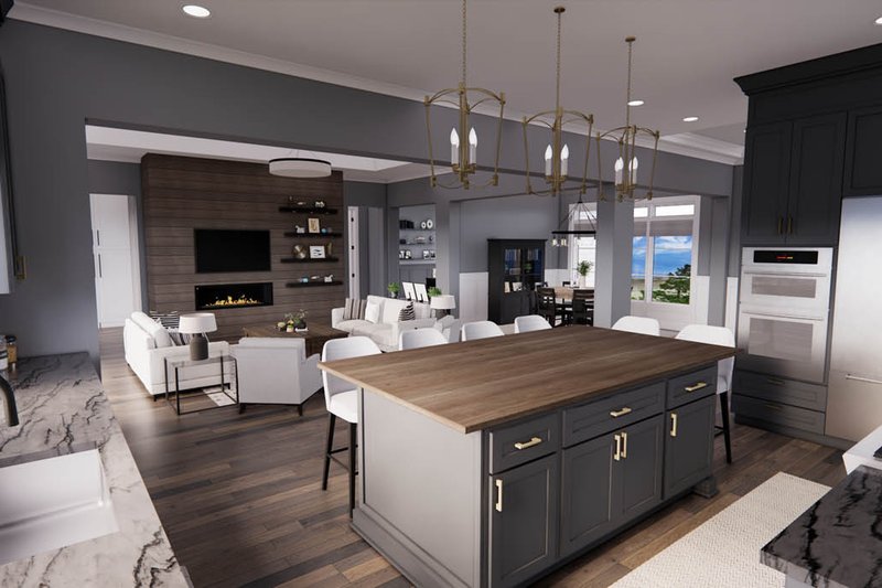 Home Plan - Interior - Kitchen for Farmhouse House Plan #51-1220 - 5 bed, 4.5 bath
