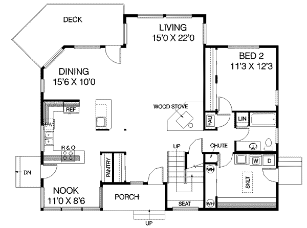 Floor Plan - Main Floor Plan #60-327