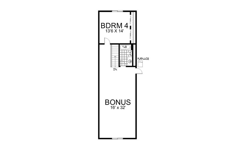 Home Plan - Floor Plan - Upper Floor for Craftsman House Plan #112-323 - 6 bed, 3.5 bath