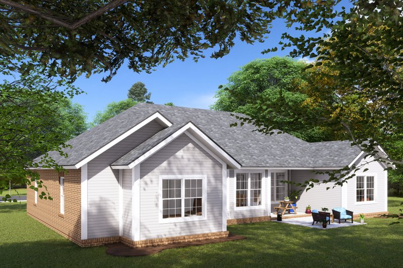 House Plan Design - Exterior - Other Elevation 2 for Ranch House Plan #513-19 - 5 bed, 3 bath