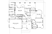 Adobe / Southwestern Style House Plan - 5 Beds 3 Baths 3035 Sq/Ft Plan #1-754 