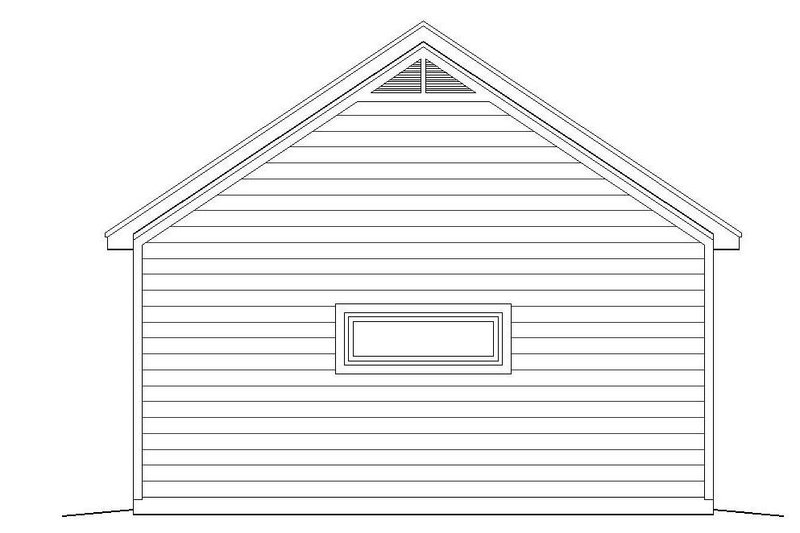 Home Plan - Exterior - Rear Elevation for Country House Plan #932-115, 0 bath