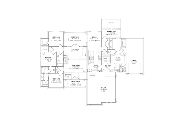 European Floor Plan - Main Floor Plan #1096-89