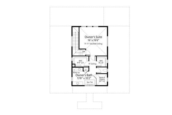 Floor Plan - Upper Floor for Beach House Plan #938-128 - 3 bed, 3.5 bath