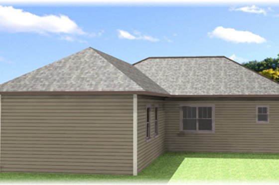 Exterior - Rear Elevation for Craftsman House Plan #44-179 - 4 bed, 2 bath