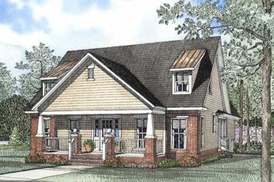 Exterior - Other Elevation 2 for Cottage House Plan #17-2064 - 3 bed, 2.5 bath