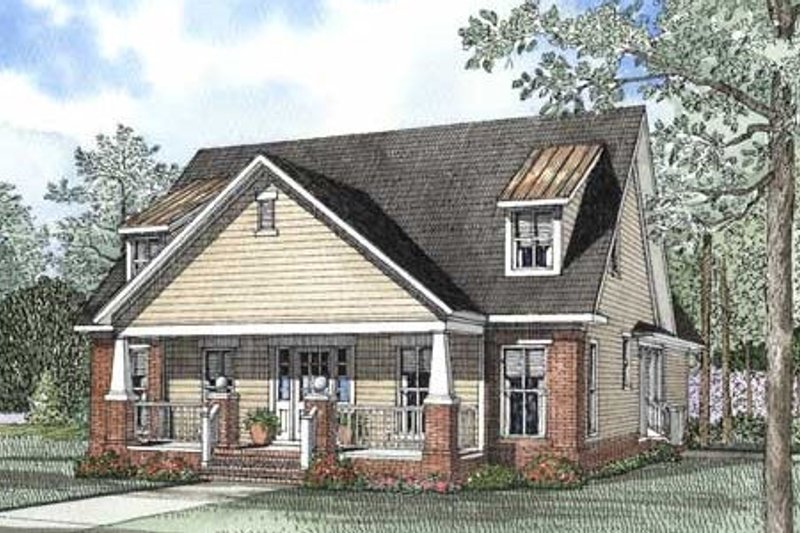 House Plan Design - Exterior - Other Elevation 2 for Cottage House Plan #17-2064 - 3 bed, 2.5 bath