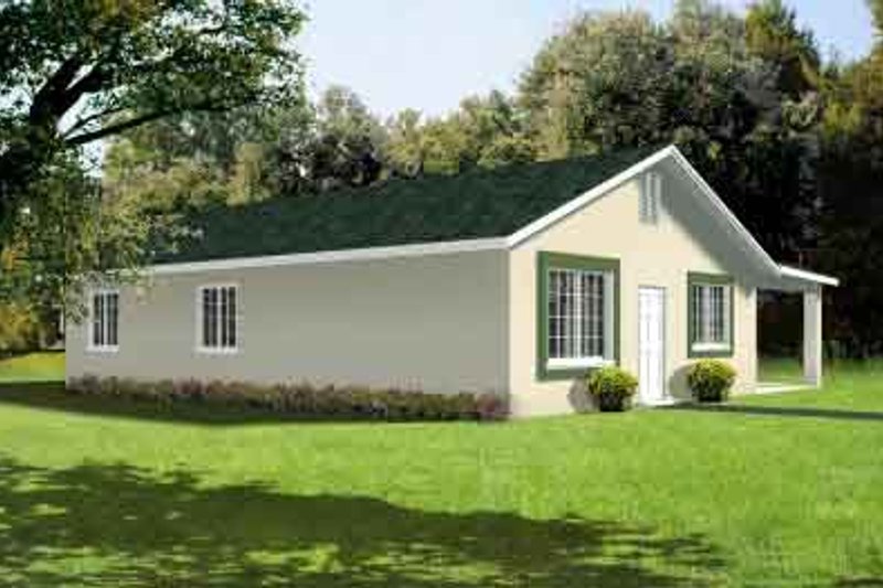 Home Plan - Adobe / Southwestern Exterior - Front Elevation Plan #1-189