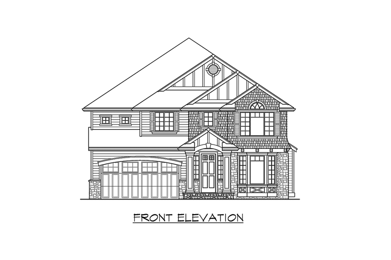 Architectural House Design - Exterior - Other Elevation for Traditional House Plan #132-147 - 4 bed, 2.5 bath